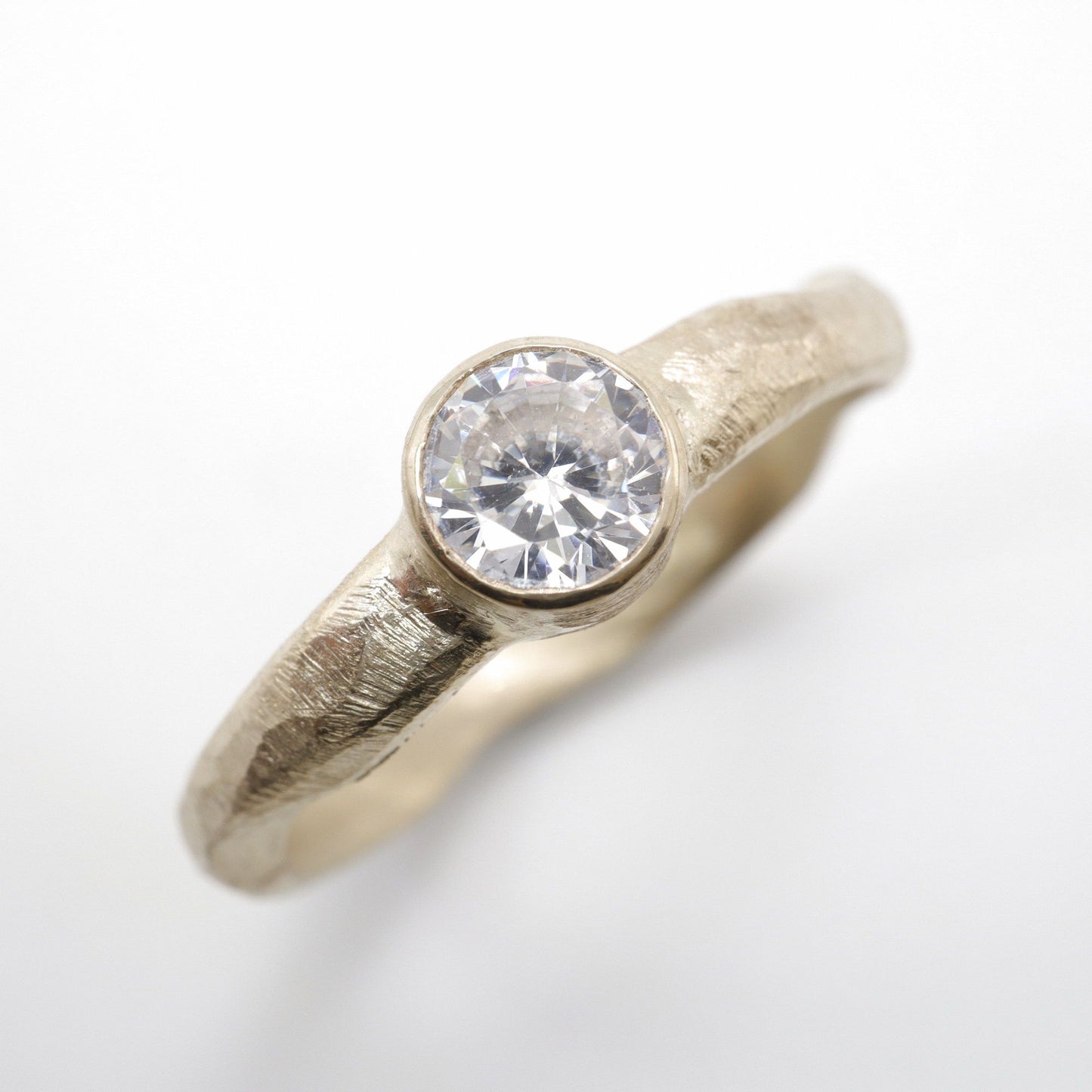 Beach Sand half carat diamond 18ct yellow gold design ring.