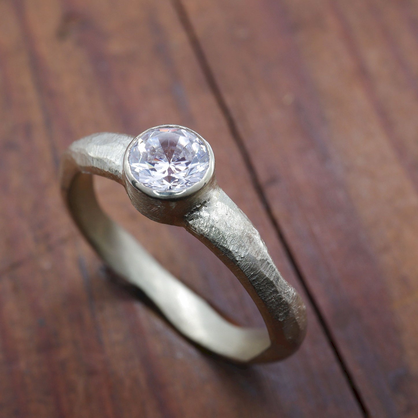 Beach Sand half carat diamond 18ct yellow gold design ring.