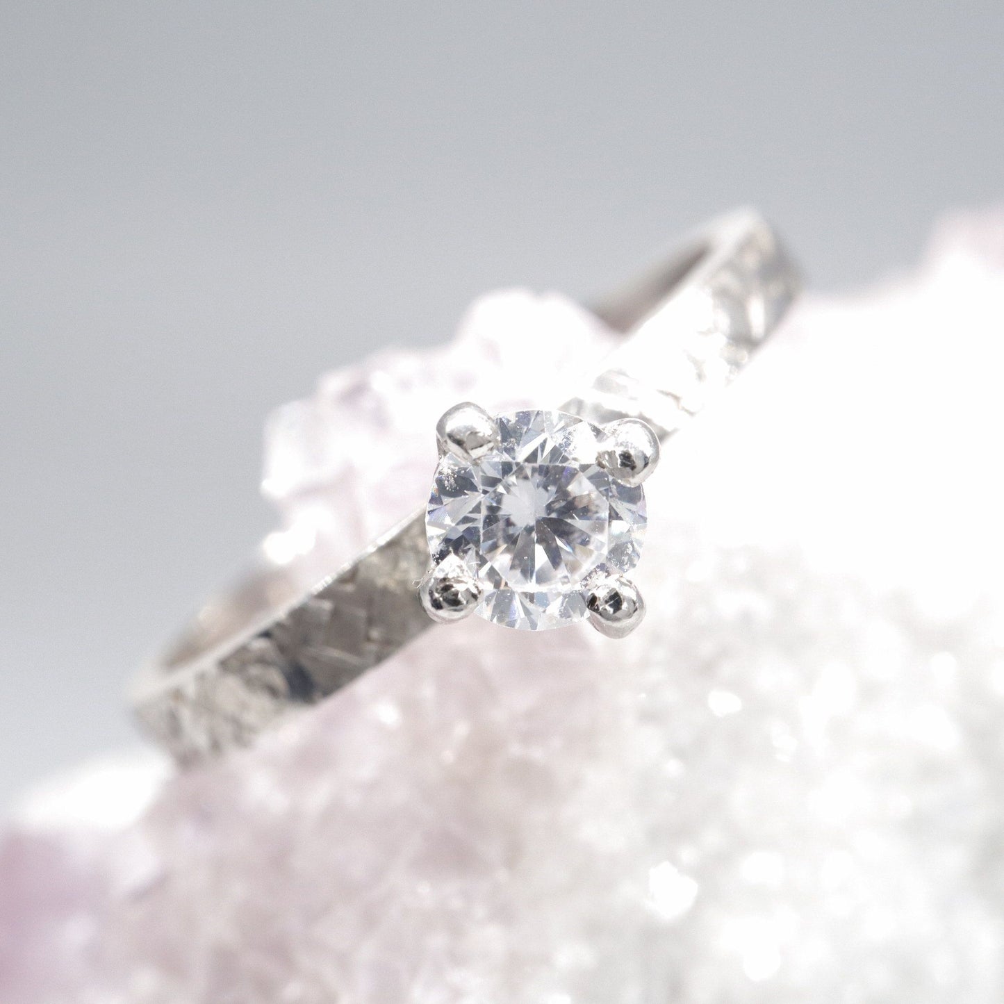 Diamond solitaire white gold Kendal design ring