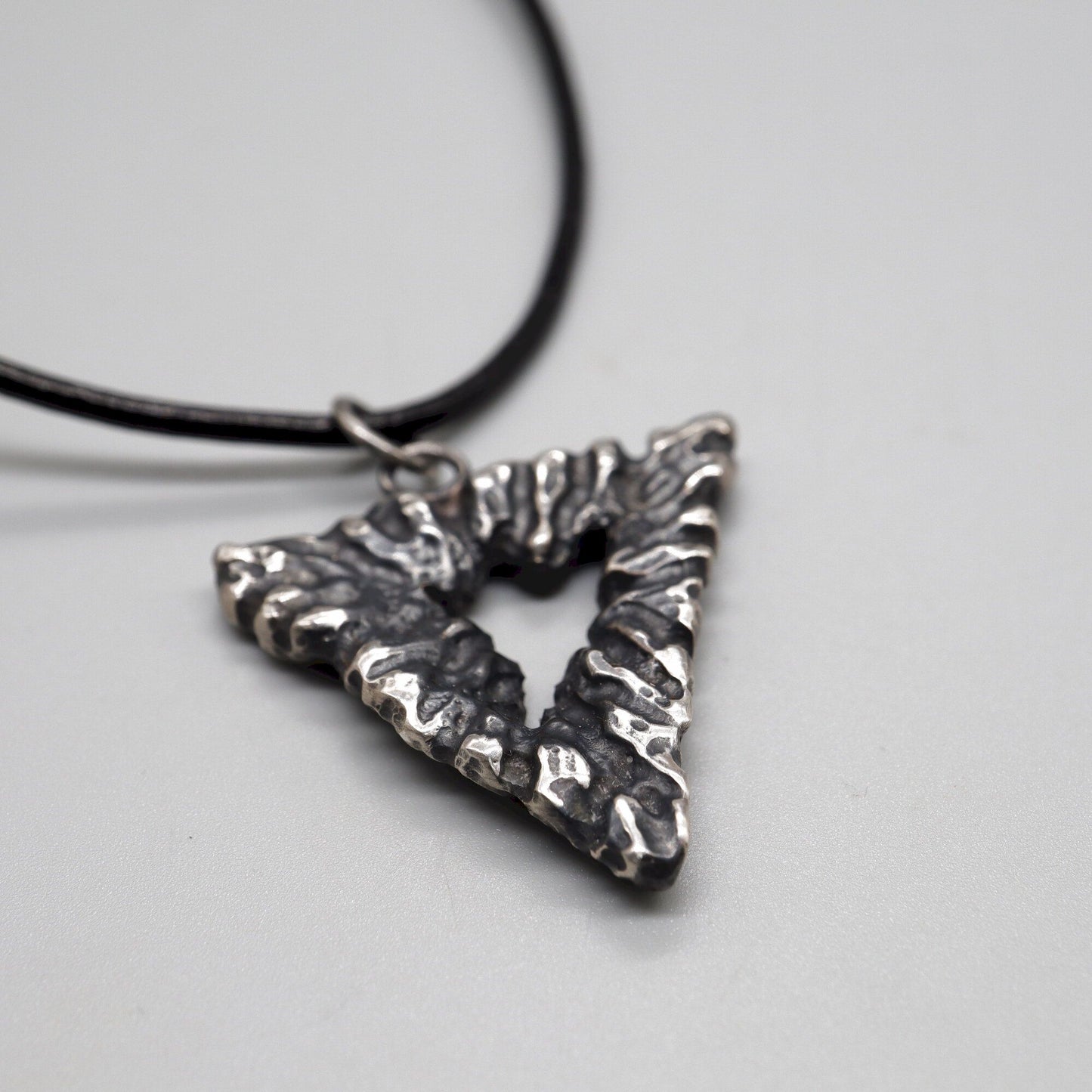 Silver mens pendant - Abyss, Lakeland Rock design, original mens jewellery