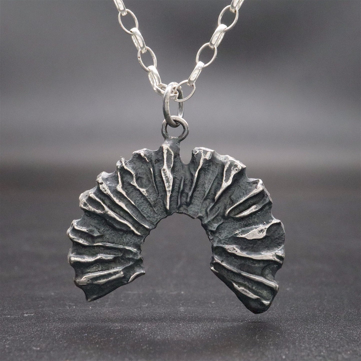 Silver mens pendant - Honister Edge, Lakeland Rock design, original mens jewellery
