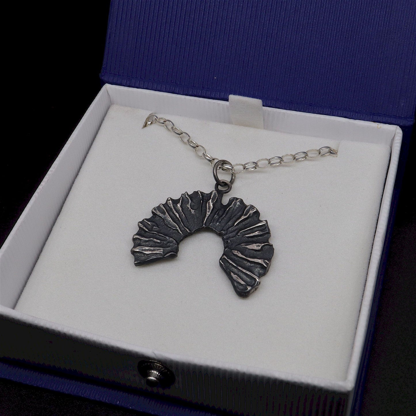 Silver mens pendant - Honister Edge, Lakeland Rock design, original mens jewellery
