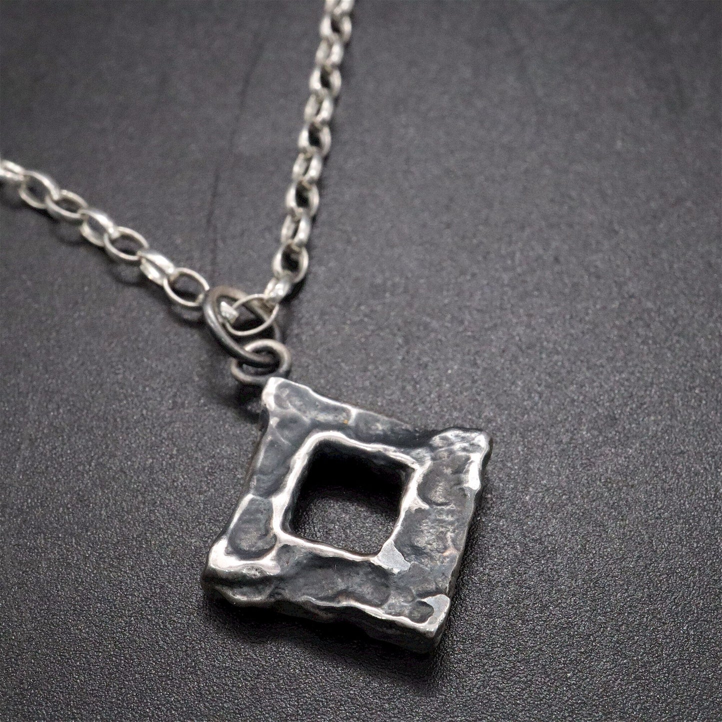 Silver mens pendant - The Entrance, Lakeland Rock design, original mens jewellery