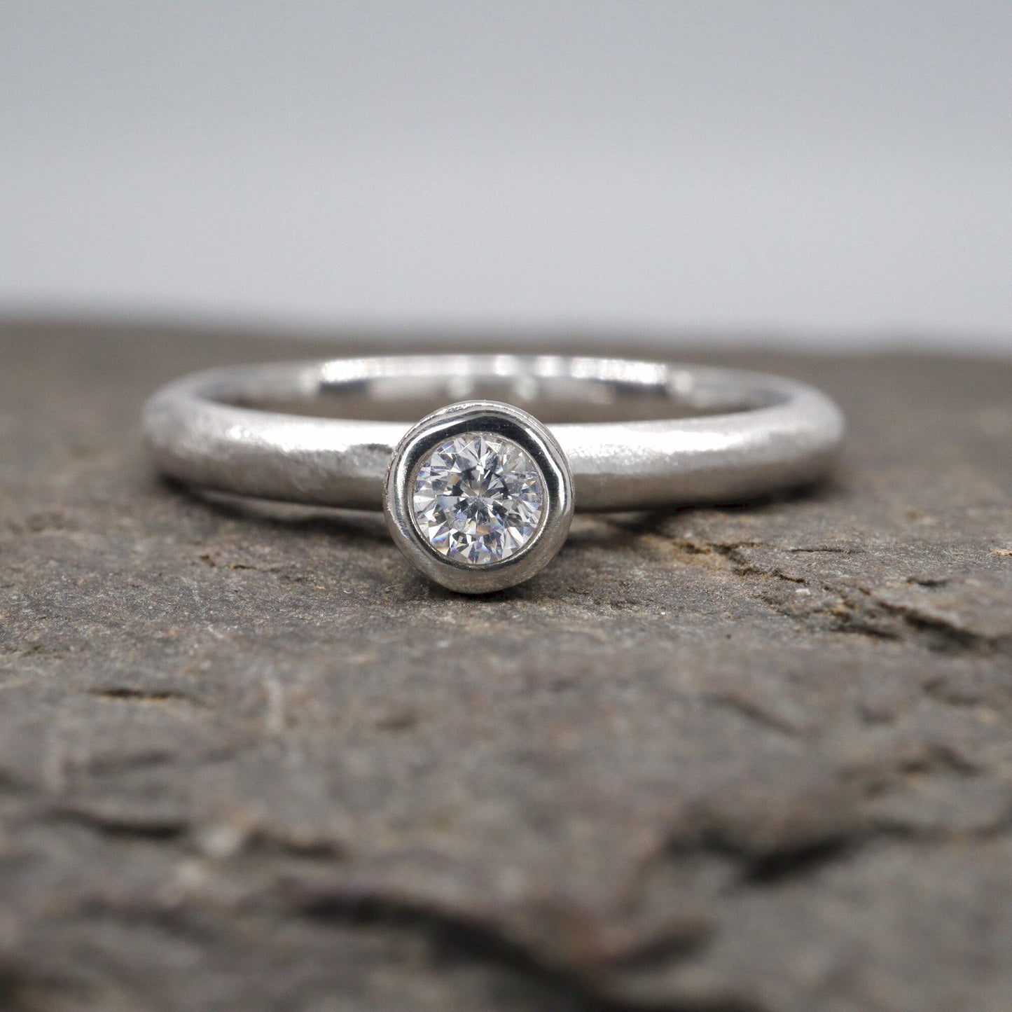 Solitaire diamond ring, Mountain Raindrop design ARRIVING SOON FOR 2025