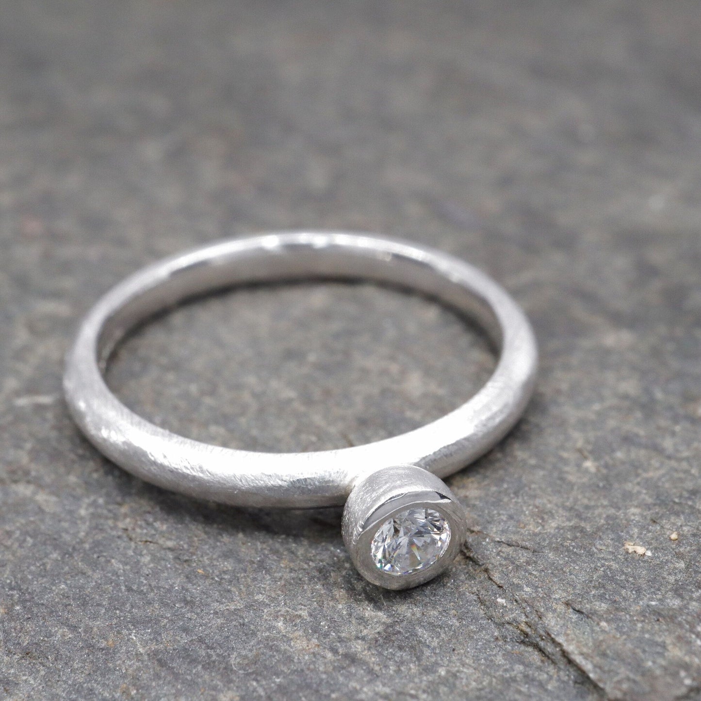 Solitaire diamond ring, Mountain Raindrop design ARRIVING SOON FOR 2025