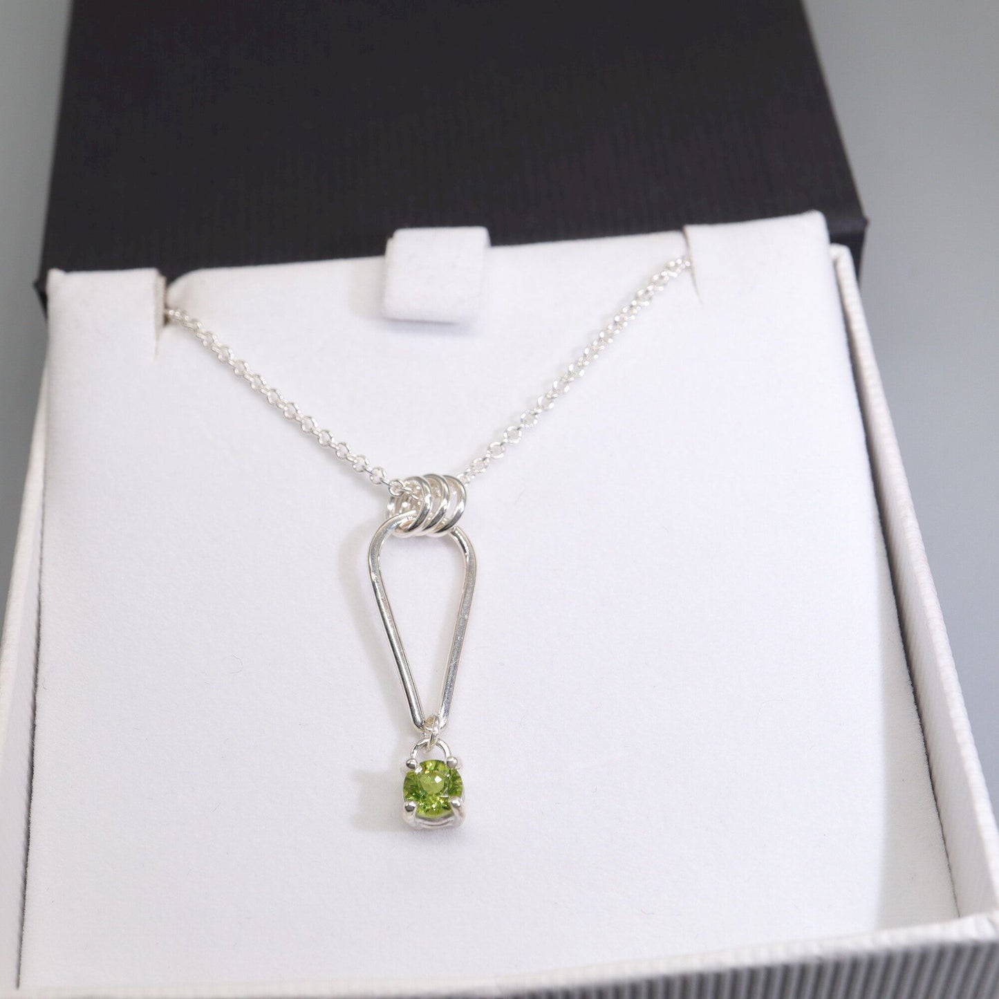 Small Water Tarn Peridot pendant.