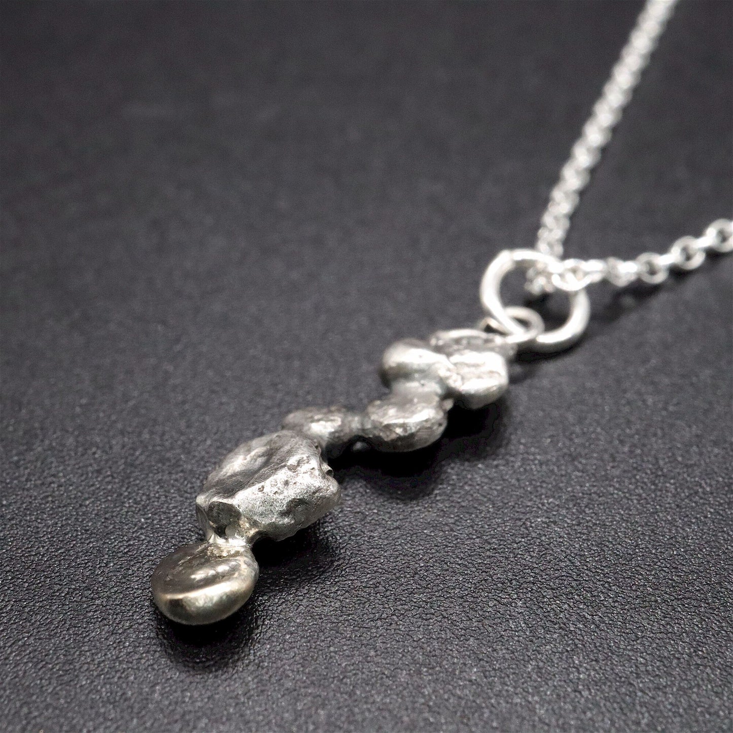 Gold and silver pendant - Stepping Stones handmade original jewellery design. Ref JF01