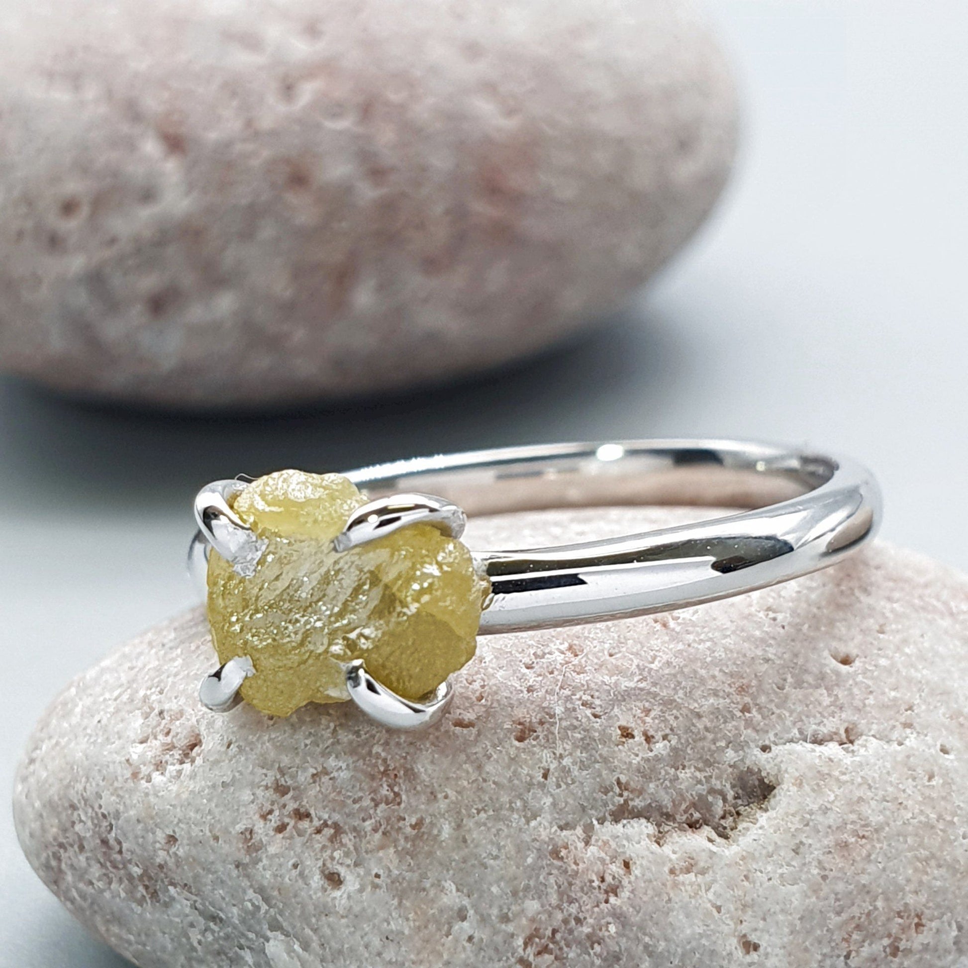 Yellow diamond solitaire ring Diamond & Gem Rings Diamond Ring