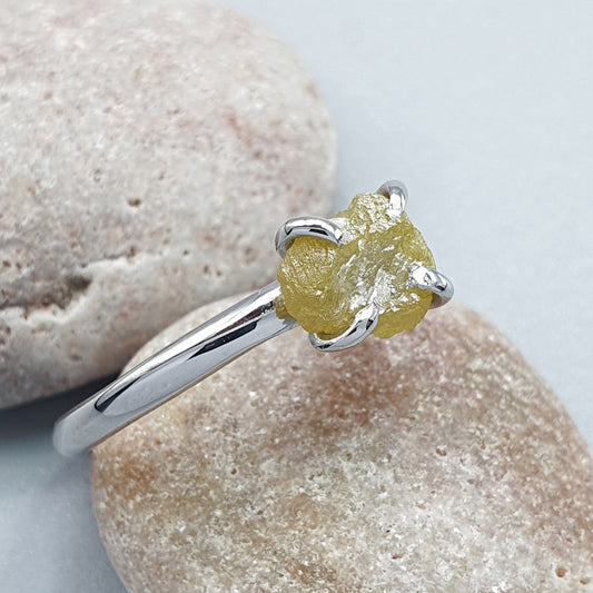 Yellow diamond solitaire ring Diamond & Gem Rings Diamond Ring
