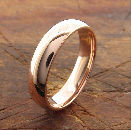 Rose gold court broad wedding ring. Classic Wedding Rings Richard Harris Jewellery