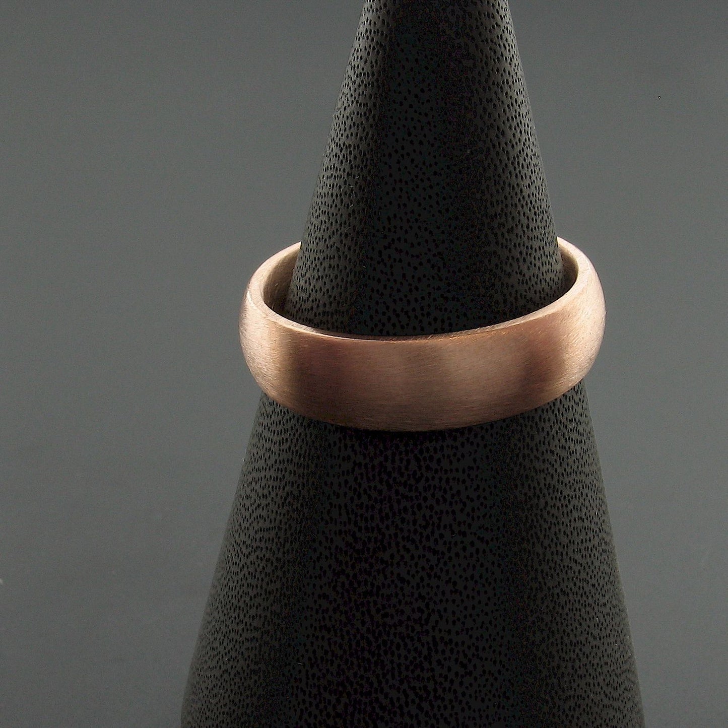 Rose gold court broad wedding ring. - Cumbrian Designs