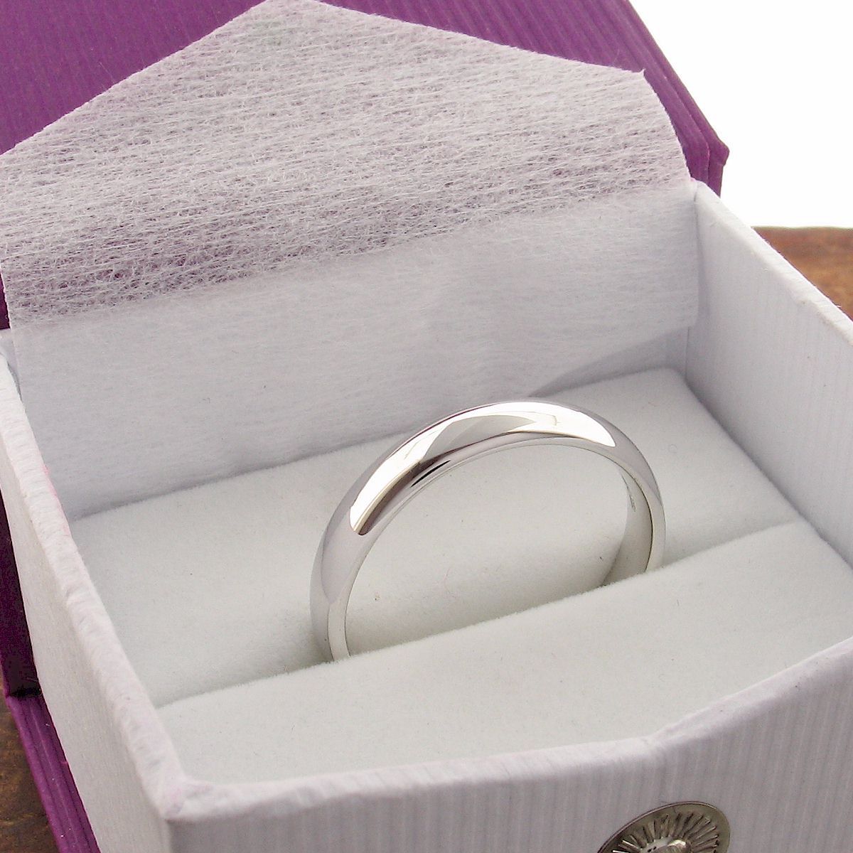 White gold court thin wedding ring. Classic Wedding Rings Richard Harris Jewellery