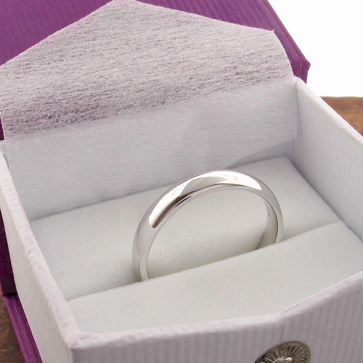 White gold court thin wedding ring. Classic Wedding Rings Richard Harris Jewellery 