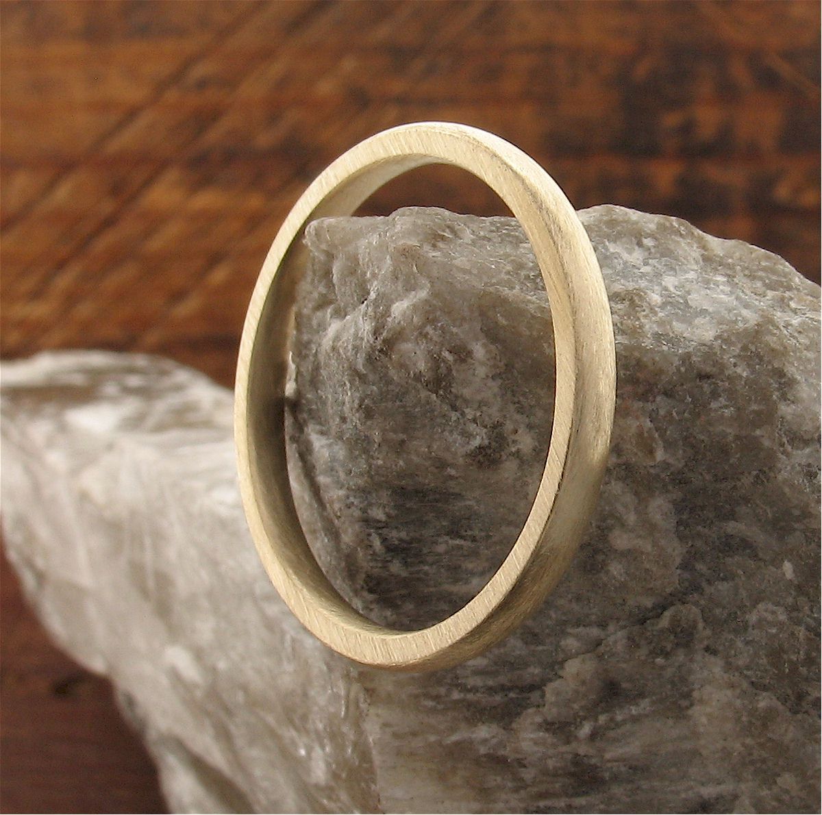 Gold court thin wedding ring. - Cumbrian Designs