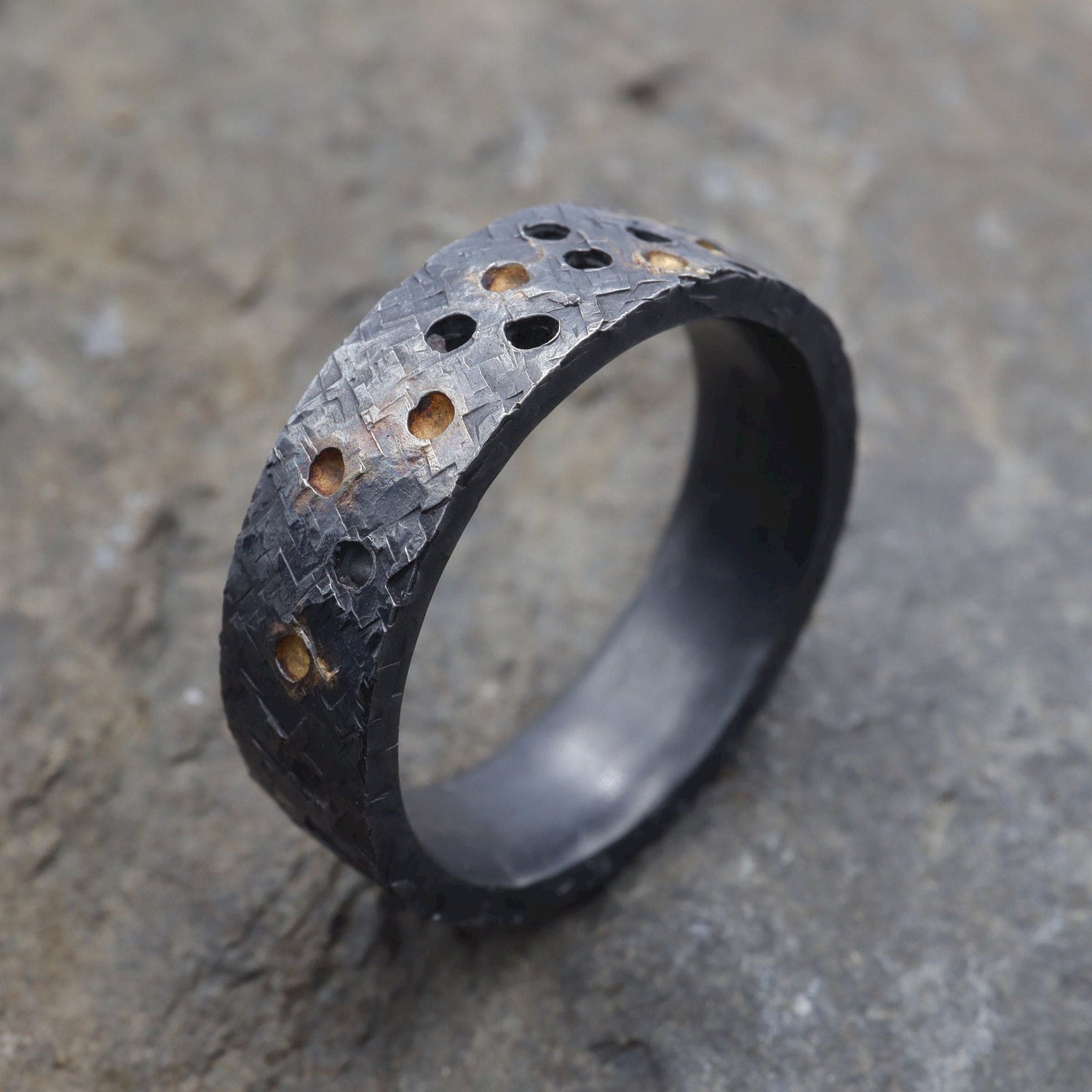 Black Designer Wedding Rings