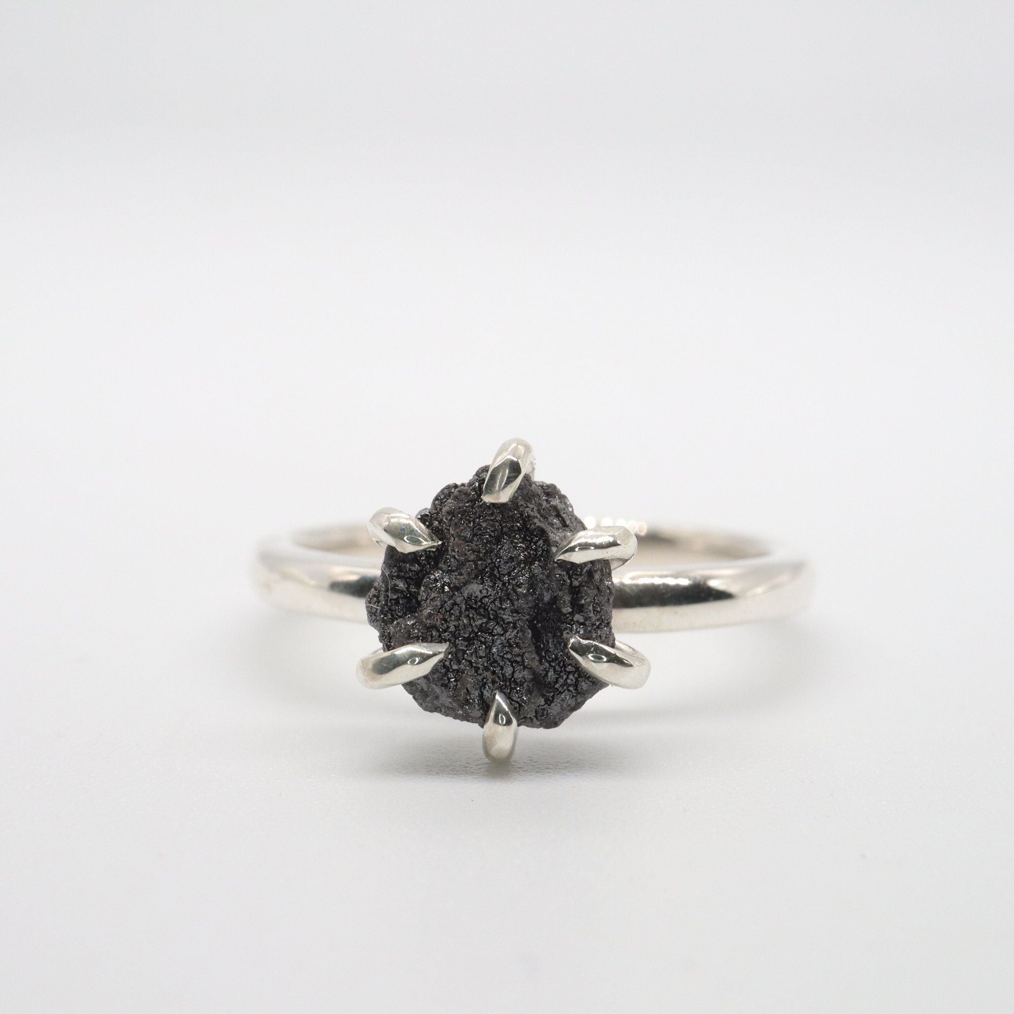 Natural Herkimer Diamond Silver Ring Raw Diamond Crystal Rings Herkimer  Diamond | eBay