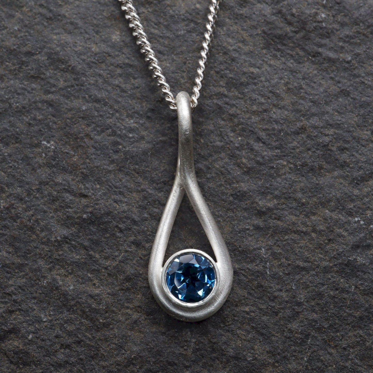 Buttermere blue Topaz pendant design
