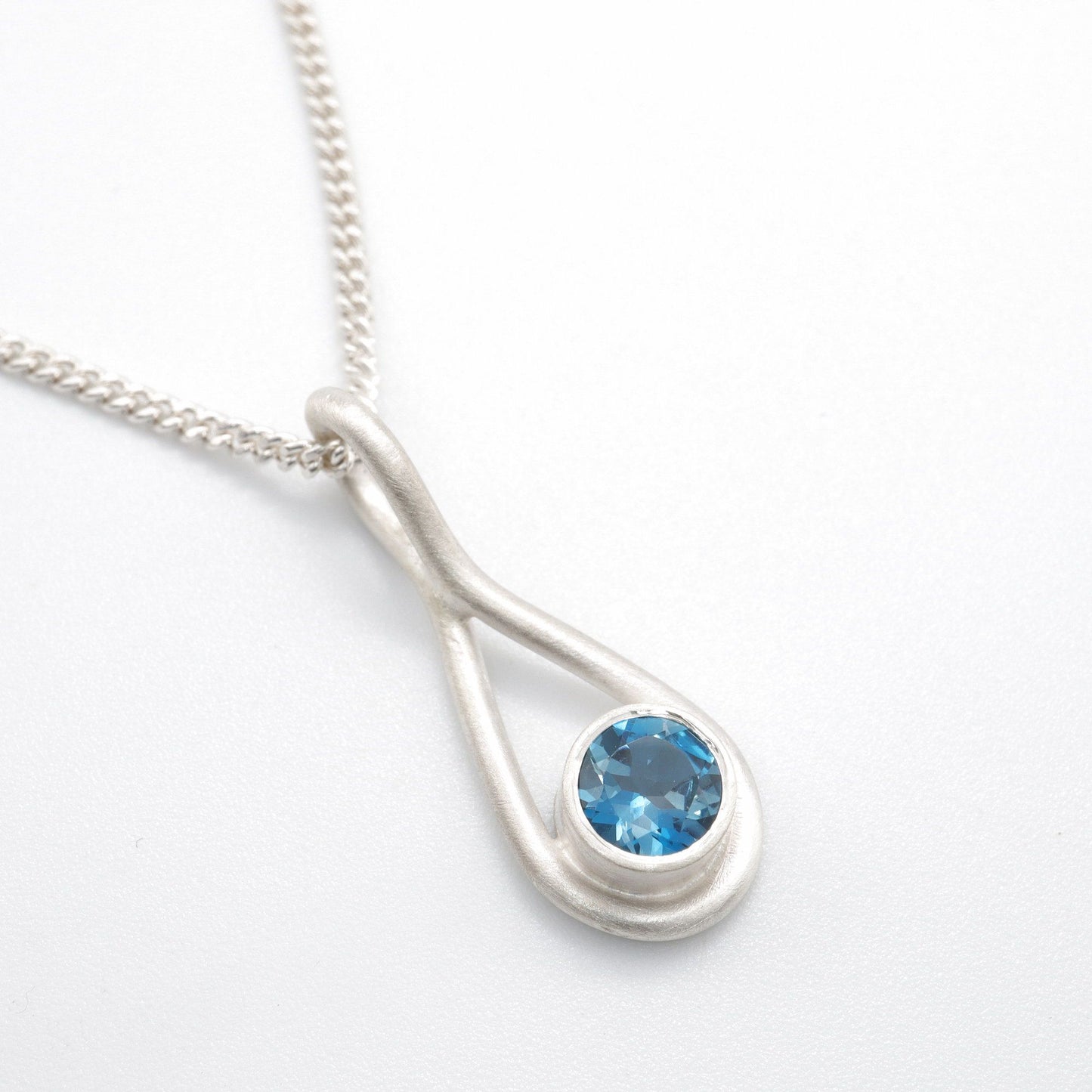 Buttermere blue Topaz pendant design