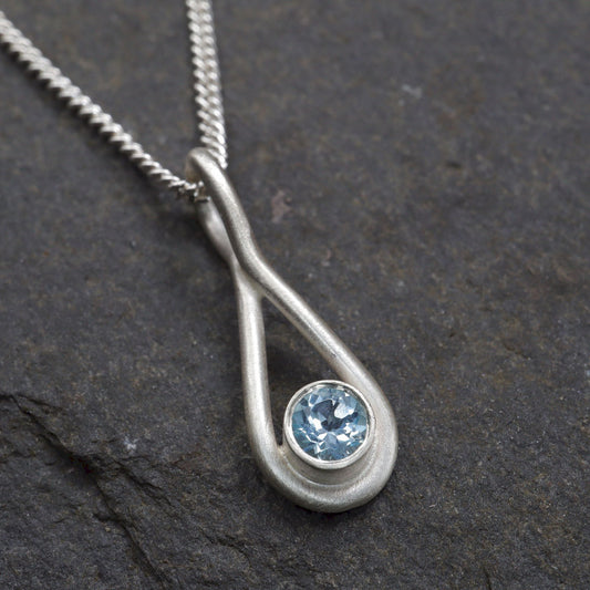 Buttermere Sky blue Topaz pendant design