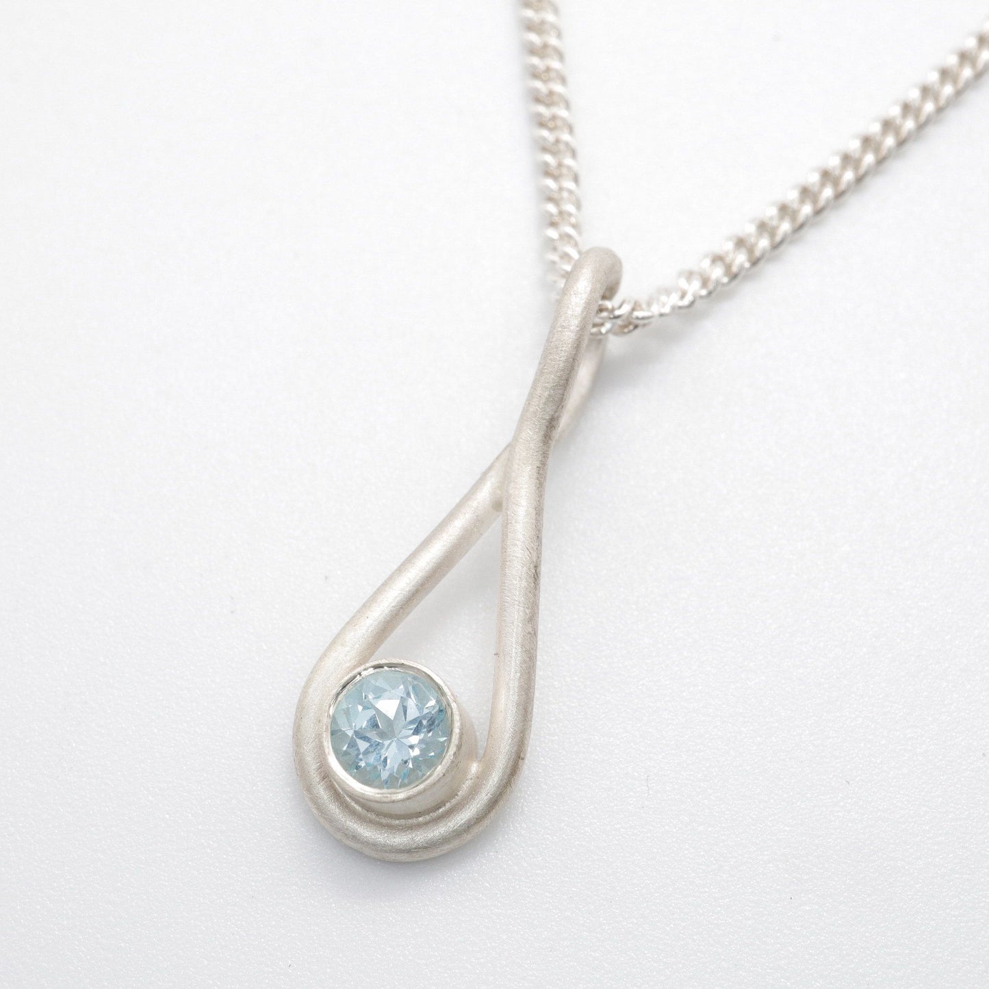 Buttermere Sky blue Topaz pendant design