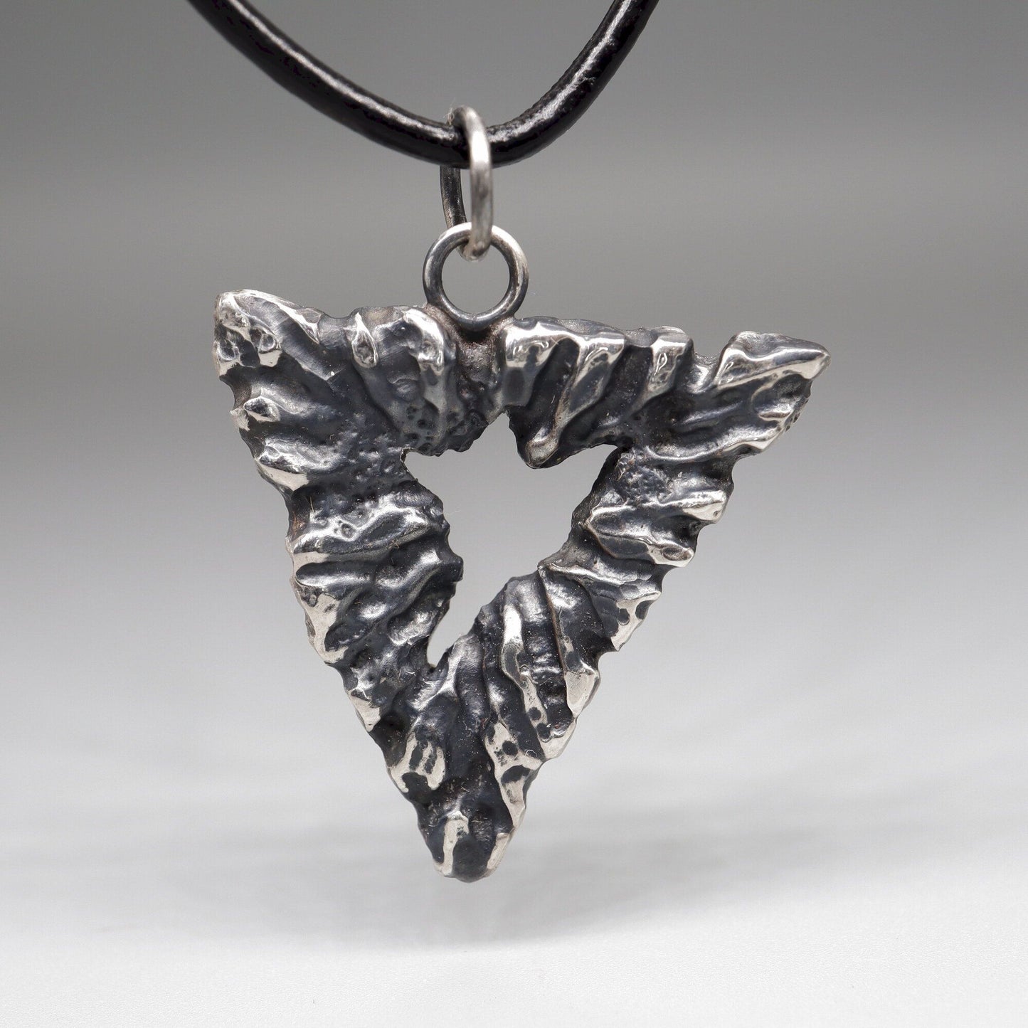 Silver mens pendant - Abyss, Lakeland Rock design, original mens jewellery