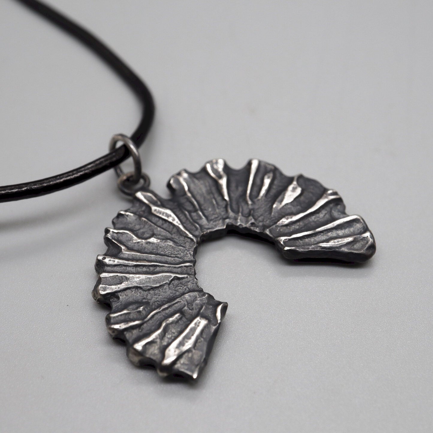 Silver mens pendant - Honister Edge, Lakeland Rock design, original mens jewellery