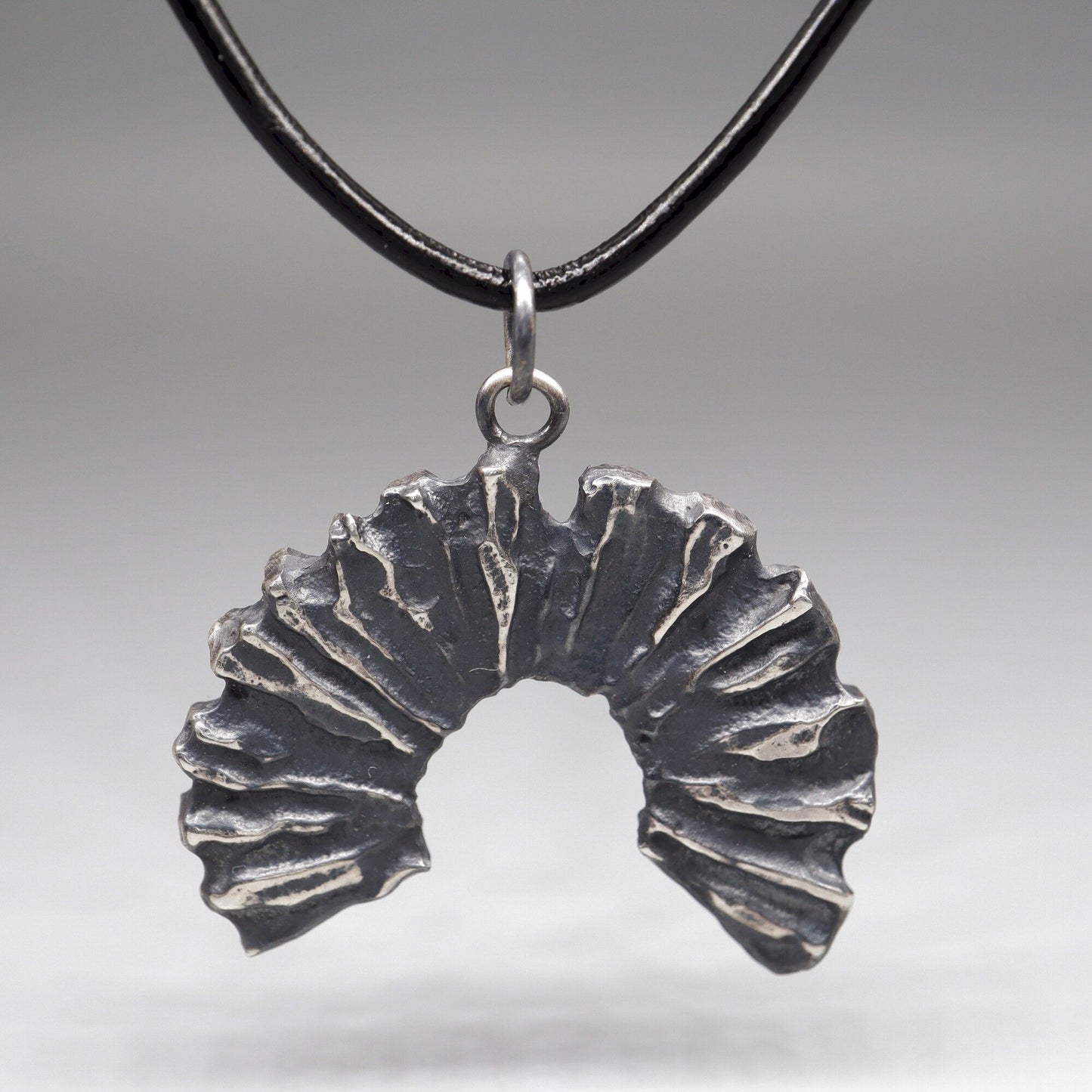 Silver mens pendant - Honister Edge, Lakeland Rock design, original mens jewellery