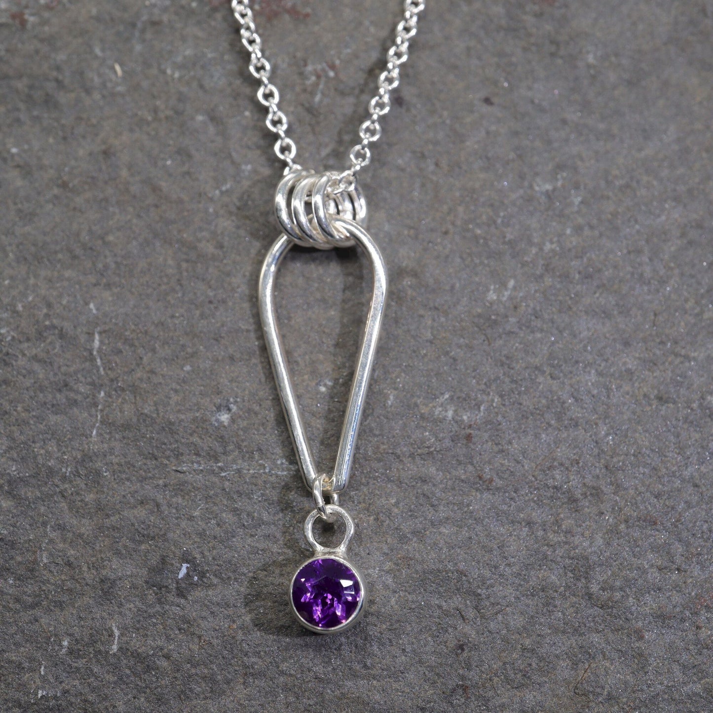 Small Water Tarn Amethyst pendant.