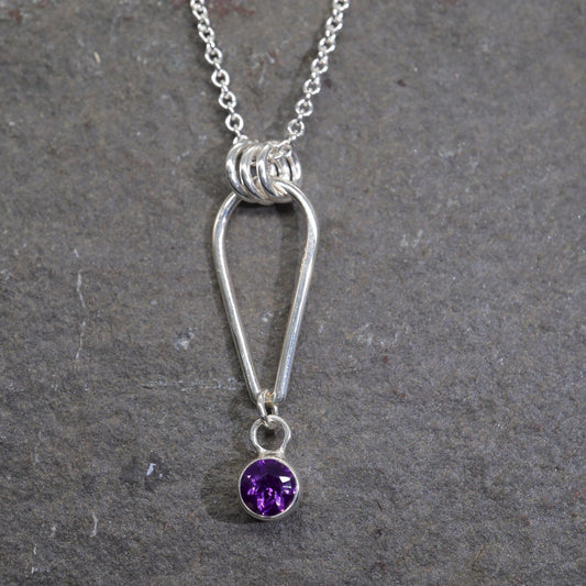 Small Water Tarn Amethyst pendant.