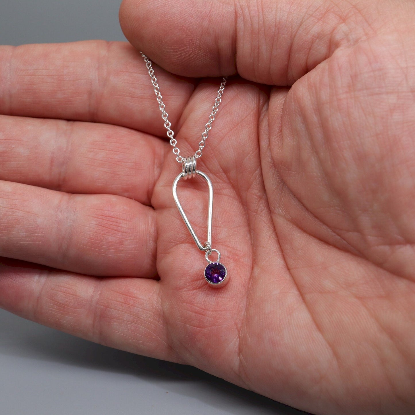 Small Water Tarn Amethyst pendant.