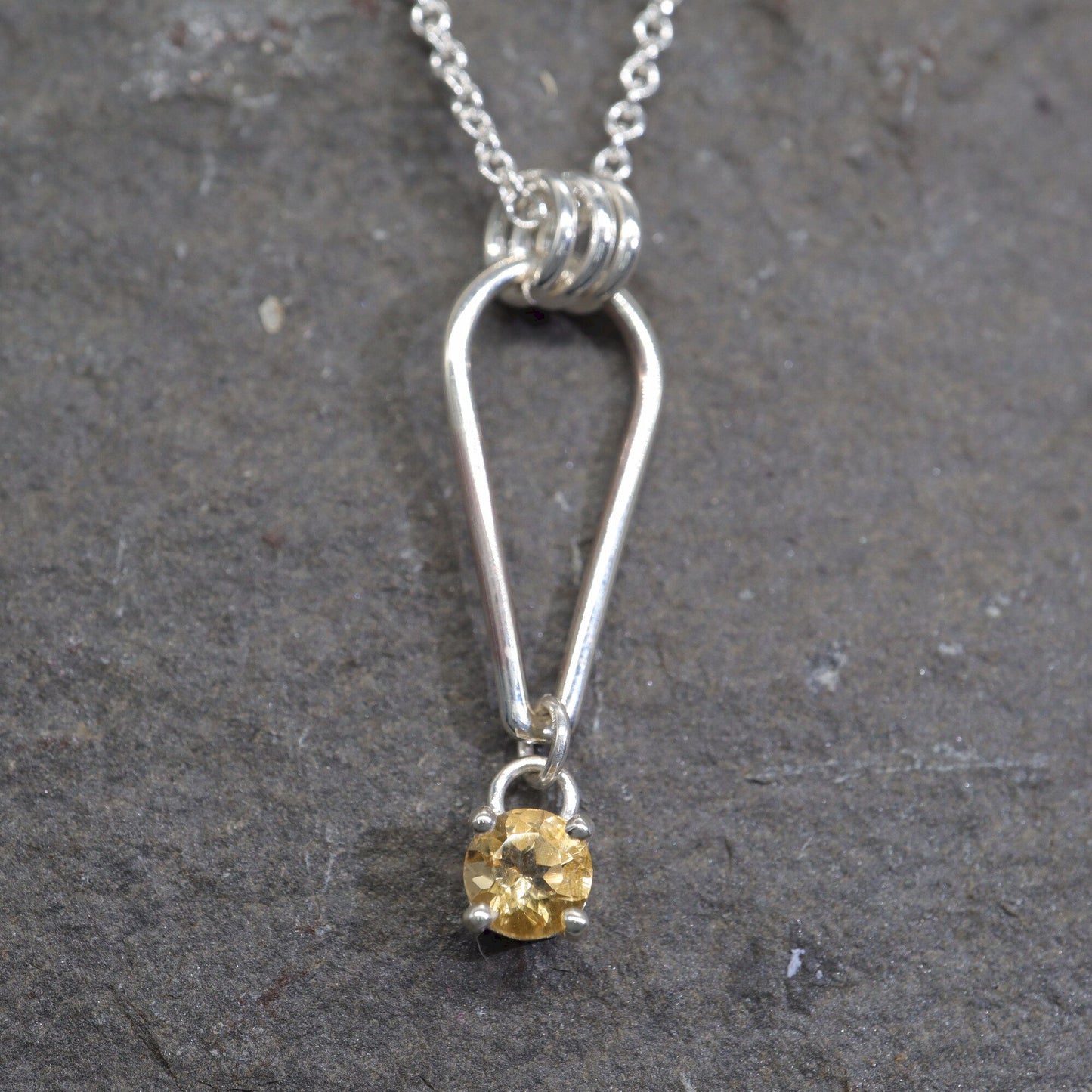 Small Water Tarn Citrine pendant.