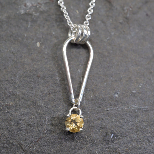 Small Water Tarn Citrine pendant.