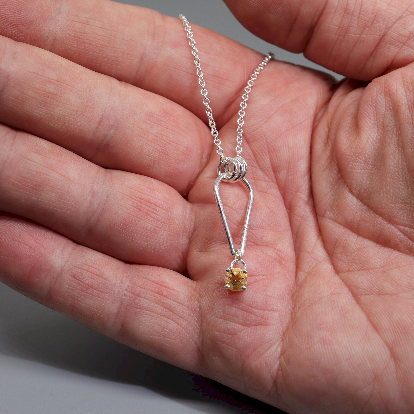 Small Water Tarn Citrine pendant.