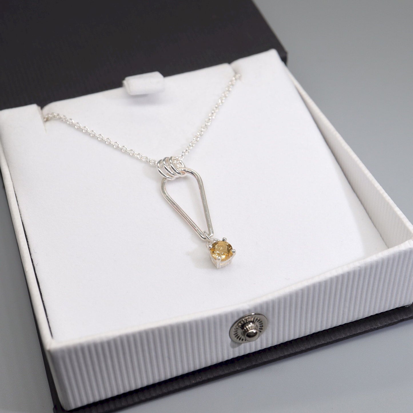 Small Water Tarn Citrine pendant.