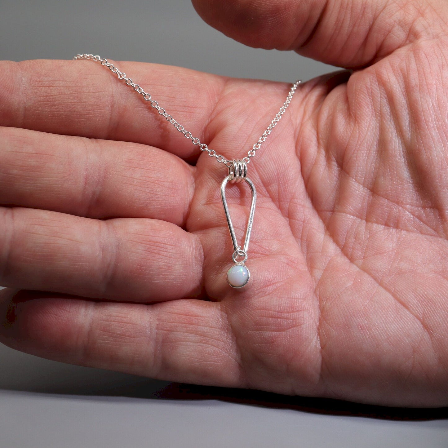 Small Water Tarn Opal pendant.
