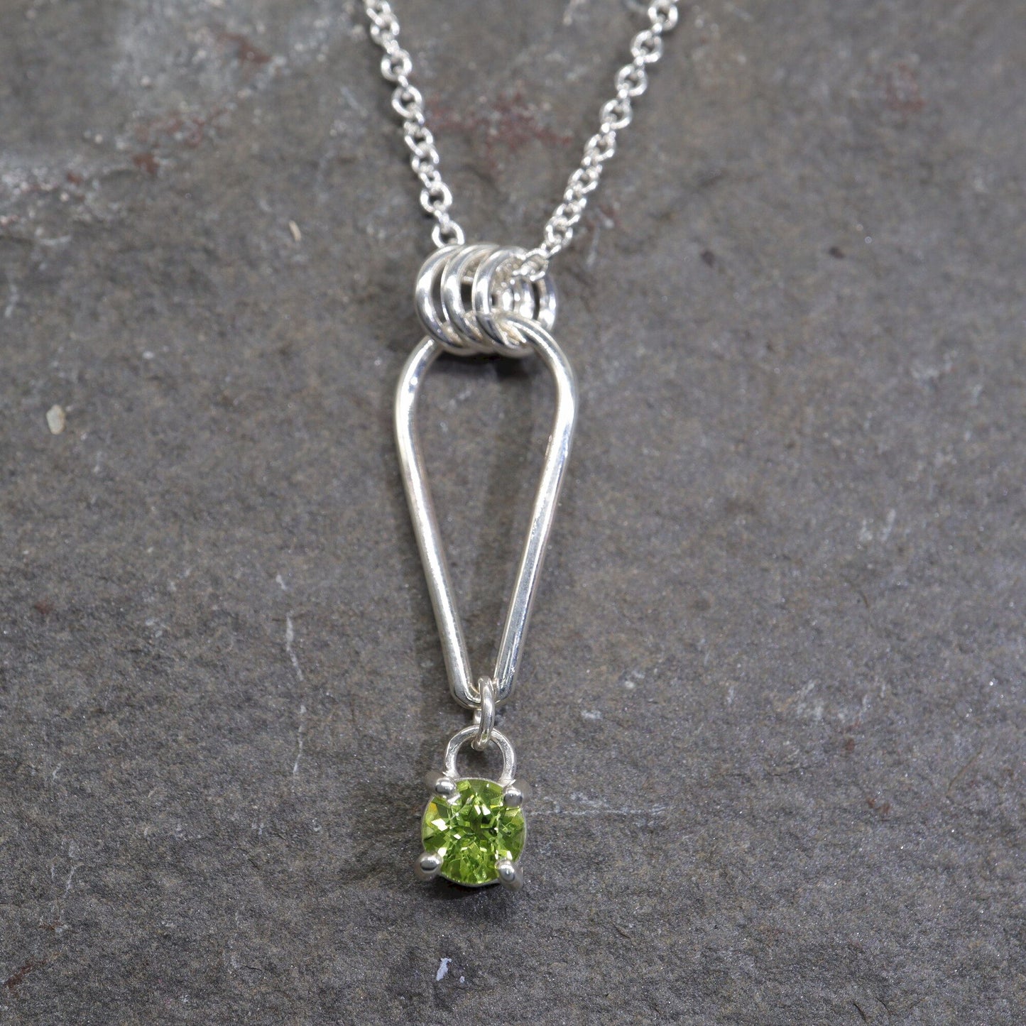 Small Water Tarn Peridot pendant.
