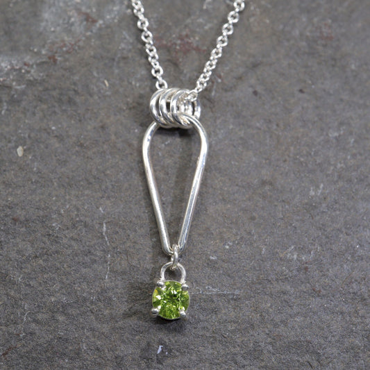 Small Water Tarn Peridot pendant.