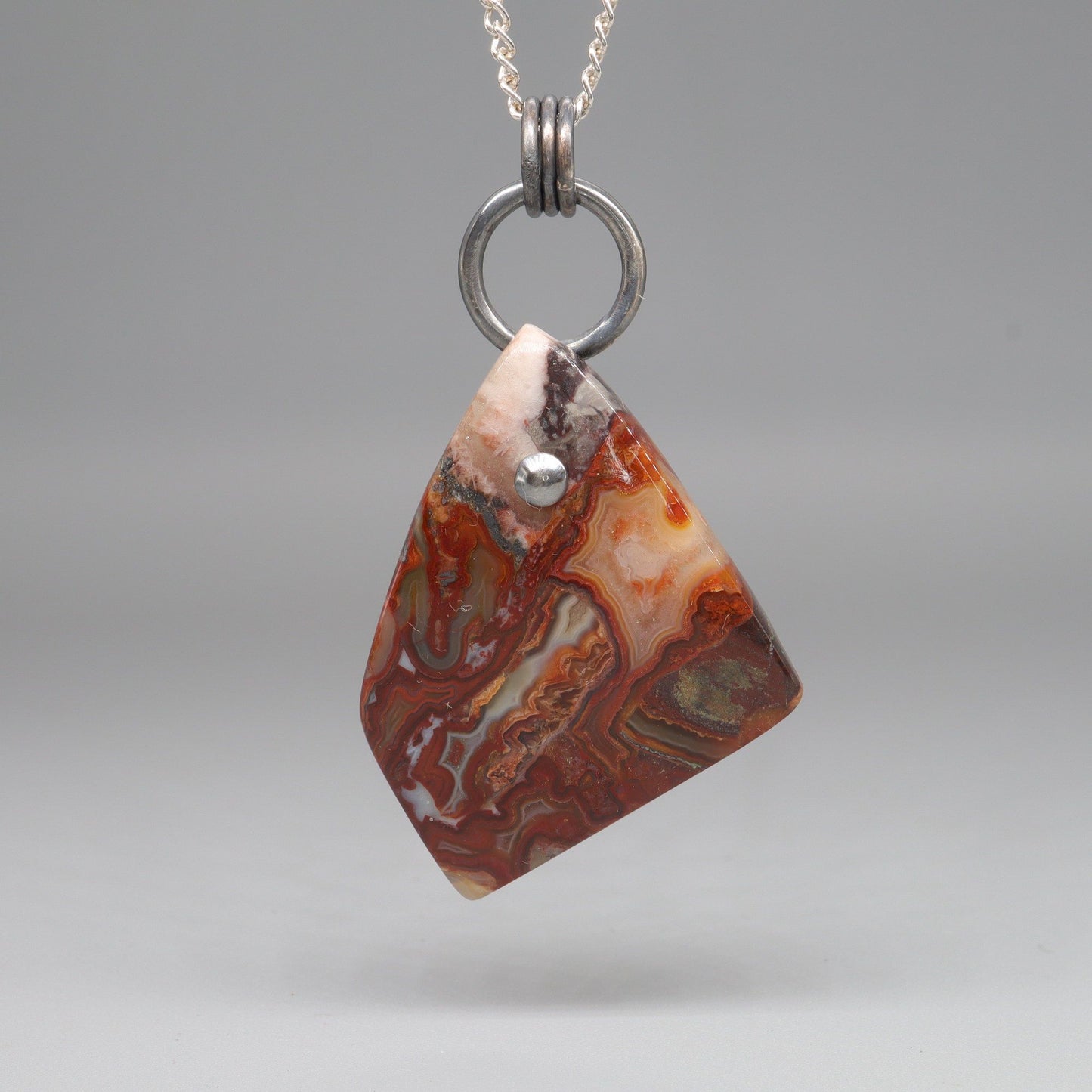 Red Lace Agate pendant