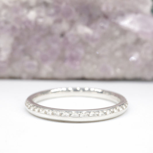 Ullswater silver wedding ring set