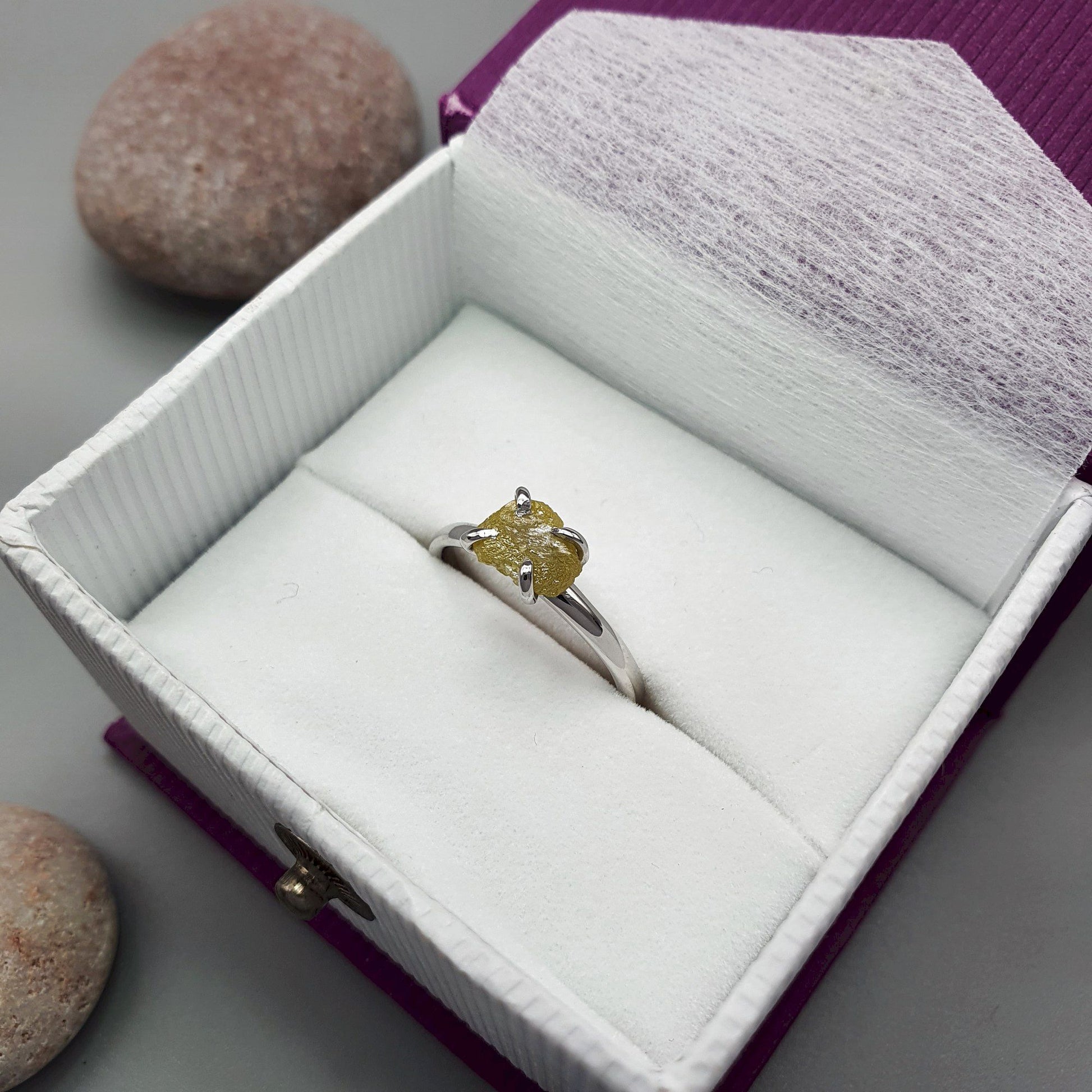 Yellow diamond solitaire ring Diamond & Gem Rings Diamond Ring 