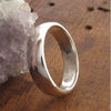 Platinum court broad wedding ring. - Cumbrian Designs