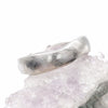 Wedding ring, broad white gold Beach Sand design