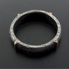 Mens black silver & rose gold wedding ring Lakeland Mine design. - Cumbrian Designs