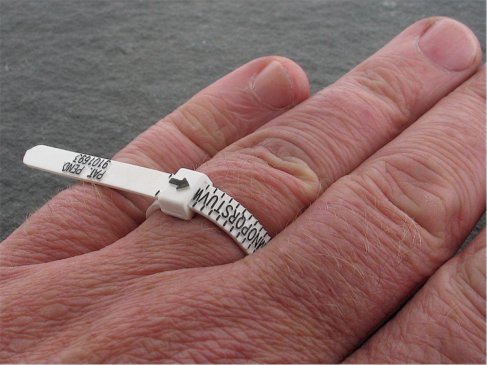 Ring Gauge UK Sizes, Plastic Ring Sizer, Multisizer, Ring Measure - Cumbrian Designs