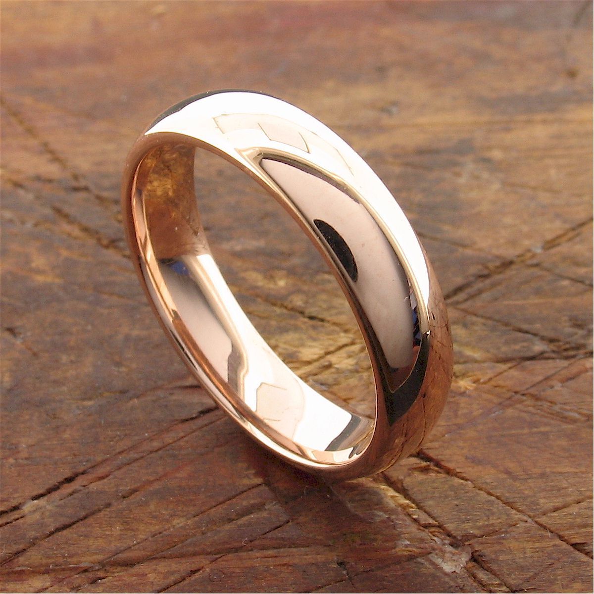 Rose gold court broad wedding ring. Classic Wedding Rings Richard Harris Jewellery 