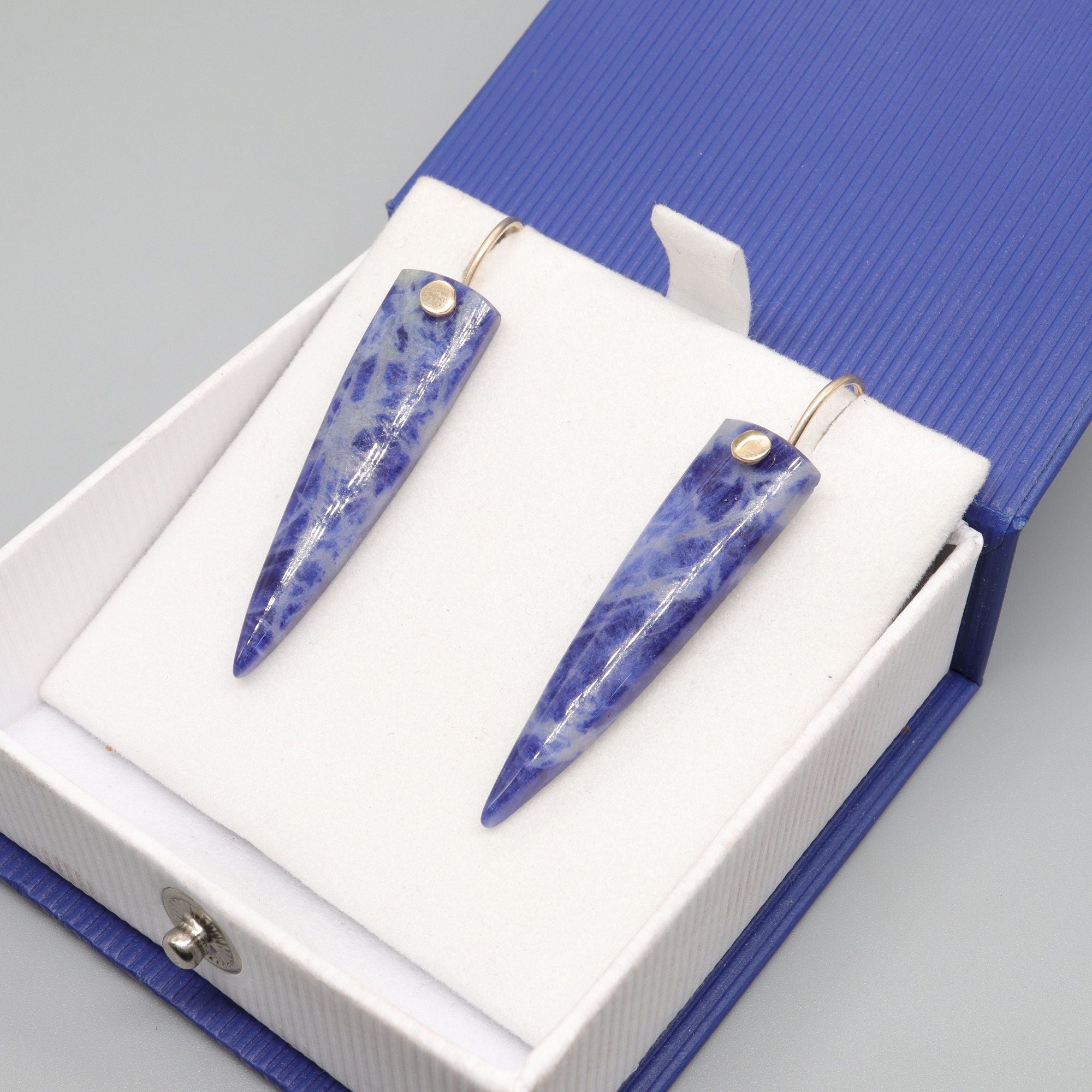 Sodalite earrings sales