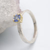 Sapphire solitaire gold ring, Windermere design